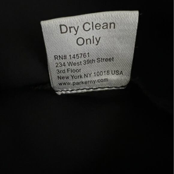 Parker Black Marjorie Cold Shoulder Ruffle Blouse Size Medium - Picture 10 of 10